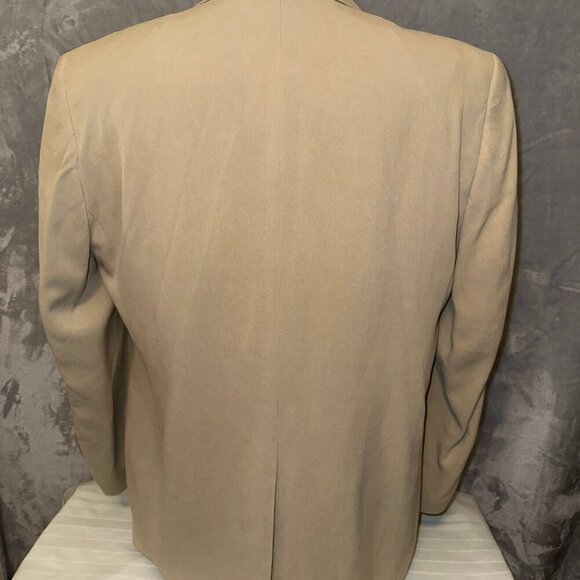 Vintage Joseph Feiss Mens Jacket Blazer Size 42 Regular Beige - Picture 2 of 6